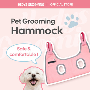 HEDYS Cotton Mesh <b>Pet</b> Grooming Hammock for Dogs-Adjustable Lightweight <b>Sling</b> for Nail Trimming and Fur Removal - Product Image 2