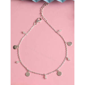 Compre Tobilleras/Payals de Plata 925 100% Auténtica para Mujeres y Niñas, Chapadas en Oro de 14k, Estilo Lindo - Product Image 2