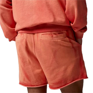 2024 High Street <b>Men's</b> Mid Waist Jogging <b>Shorts</b> Premium Distressed Solid Acid Wash Fade Custom Vintage Design Heavy Cotton - Product Image 3