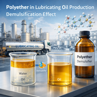 Additifs lubrifiants, composés polymères polyétheriques, démulsifiant DL32, démulsifiant pour la séparation huile-eau, prolonge la durée de vie des lubrifiants