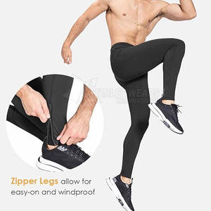 Leggings de Compresión de Cintura Alta para Hombre, Cómodos para Uso Diario y Entrenamientos, Transpirables, de Secado Rápido, Ligeros y Ecológicos - Product Image 6
