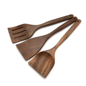 Cuchara de Servir de Madera con Mango Largo en Oferta, Cuchara de Arroz de Madera Maciza Premium de la India a Precios Bajos - Product Image 3