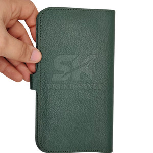 Portefeuille et étui de passeport en cuir véritable personnalisé, fait à la main, PTH-0047, longueur longue - Product Image 2