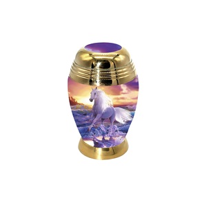 Urna de recuerdo de cremación de aluminio coleccionable de diseño Simple para urnas de recuerdo hechas a mano de cenizas humanas - Product Image 6