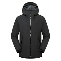 Veste softshell d'hiver pour homme, coupe-vent, imperméable 10 000 mm, à capuche, pour le ski, le camping, la randonnée et les activités de plein air