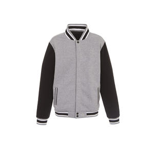 Best Selling Men's Letterman Jackets with Stand Collar Front Logo-Price - Product Image 2