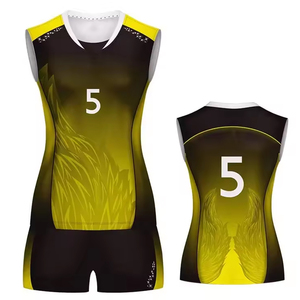 High Quality 100% Polyester Custom Printed Logo Team <b>Volleyball</b> Uniforms <b>Set</b> Style - Product Image 4