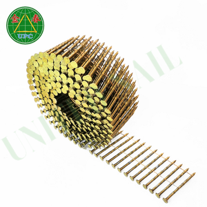 Clavos de bobina de cabeza a cuadros al por mayor de Vietnam promoción especial anillo liso/vástago de tornillo Material de acero - Product Image 1