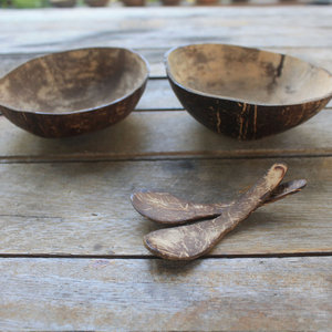 Tazón de Cáscara de Coco Orgánico 100% Ecológico Hecho a Mano por EUTECH, Color Marrón Natural, Diámetro 13-14 cm, Profundidad 6 cm, Impermeable y Pulido - Product Image 6