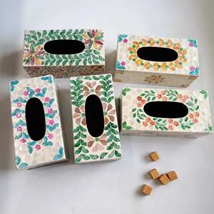 Portarrollos de papel hecho a mano de origen vietnamita para la organización moderna de la mesa de la sala de estar y decoración elegante para el escritorio de la oficina - Product Image 5