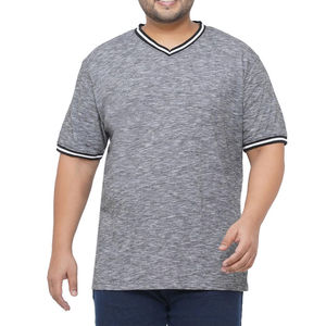 Camisetas en blanco de gran tamaño para hombre con técnica de estampado de hojaldre, camisetas de gran tamaño lisas de algodón con bordado transpirable con logotipo personalizado - Product Image 1