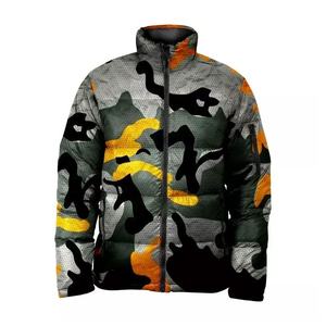 Chaqueta acolchada de gran tamaño unisex, abrigo de burbujas con capucha impermeable de camuflaje de peso pesado de invierno, ropa informal cálida con logotipo personalizado de talla grande - Product Image 6