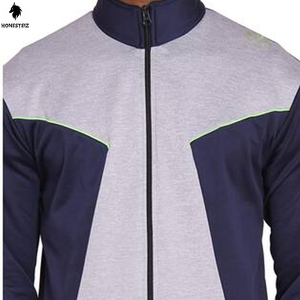 ชุดวอร์มวิ่งของผู้ชายชุดฝึกออกกำลังกายทำด้วยผ้าขนสัตว์เอวยางยืดแบบแบนสไตล์ด้านหน้า - Product Image 6