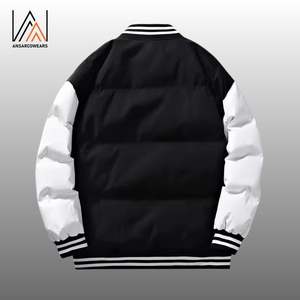 Chaquetas Acolchadas Unisex con Cuello Alto, Bordado Personalizado con Logotipo, Impermeables, Transpirables, Ecológicas, con Diseño de Parches, Venta al Por Mayor - Product Image 3