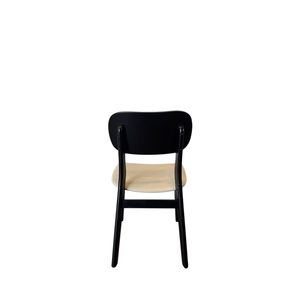 Set Moderno di 2 Sedie da Pranzo Nere con Schienale Rettangolare, Rivestimento in Pelle PU, Design Scandinavo Crema per Soggiorni - Product Image 4