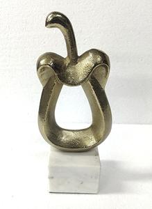 Escultura moderna de Color dorado Adornos de personajes abstractos Escultura corporal Decoraciones creativas Objeto decorativo de mesa - Product Image 3