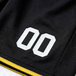Uniforme de Baloncesto Personalizado Zee Good, Amarillo y Negro, Sin Mangas, Cuello en V, Secado Rápido, Unisex, para Adultos, Todas las Temporadas, Impresión Sublimada - Product Image 3