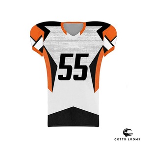 Camiseta y uniforme de fútbol americano OEM directo de fábrica, fabricante de ropa de equipo de tela de malla de secado rápido duradero - Product Image 5