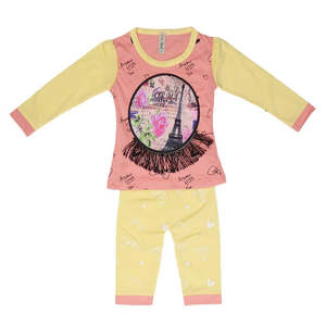 Traje estampado para niñas recién nacidas - Melocotón - Product Image 1