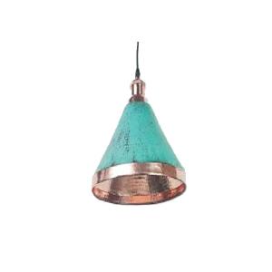 Lámpara Colgante de Techo Estilo Industrial Vintage con Pantalla de Cúpula de Cobre Antiguo y Pátina Verde para Comedor, Cocina o Decoración de Cafetería - Product Image 4