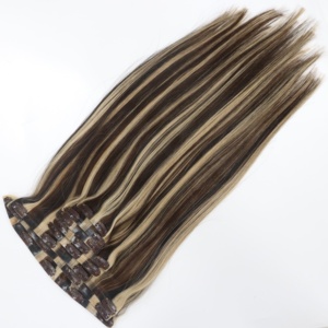 APOGROUP Extensions de cheveux humains à clipser sans couture, 100% vierges vietnamiennes Remy, naturelles, double épaisseur, vente en gros d'usine, meilleur prix, 10 pouces - Product Image 4