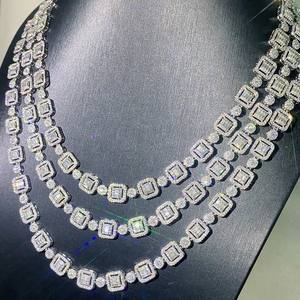 VVS เพชรโมอิส925น้ำแข็งเงินคิวบาสร้อยคอชุบทอง14K สำหรับผู้ชายได้รับการรับรองสไตล์ฮิปฮอป - Product Image 2