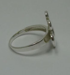 Bague en argent sterling 925 faite à la main pour femmes à la mode grande fleur conception de bijoux personnalisés exportateur bijoux au design unique - Product Image 2