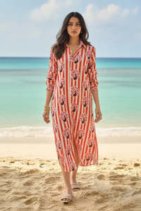 Vestido maxi de tela de algodón de alta calidad de diseñador moderno para verano y primavera Vestidos de moda de diseñador para mujer Vestido de fiesta - Product Image 3