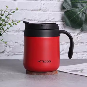 Double Wall Stainless Steel Coffee <b>Mug</b> with Lid <b>Insulated</b> Coffee Cup for <b>Travel</b> Office and Home Use Leak Resistant and Durable - Product Image 4