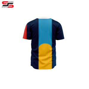 เสื้อเบสบอลระบายอากาศได้ดีเสื้อกีฬาพิมพ์ลายลูกปัดเสื้อเจอร์ซีย์ใหม่ออกแบบได้ตามต้องการ - Product Image 2