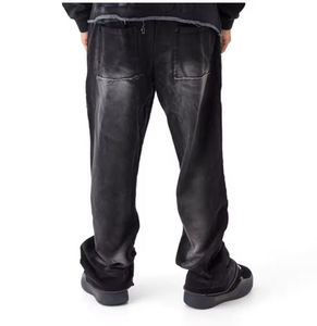 เสื้อสเวตเตอร์ผ้าระบายกรดสำหรับผู้ชายเสื้อสเวตเตอร์ผ้าสีพื้นไซส์ XL ลำลองฤดูหนาวออกแบบโลโก้ได้ตามต้องการสำหรับทุกเพศ - Product Image 4