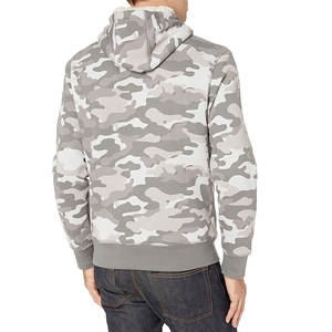 Venta al por mayor 100% algodón hombres pulóver con capucha Super calidad con mangas completas Color sólido tela polar venta superior - Product Image 3