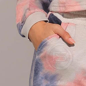 Survêtement tie-dye pour femme, coupe slim, tendance, confortable, idéal pour l'entraînement, vente chaude - Product Image 4