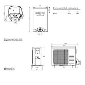 Calentador de Agua con Bomba de Calor Ariston Nuos Split 110 WH, Tanque de Almacenamiento de 110 Litros, ErP - Product Image 5