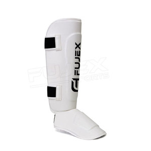 Vente en gros de protège-tibias de boxe au design professionnel avec logo personnalisé Protège-tibias en cuir de haute qualité pour la protection sportive - Product Image 2