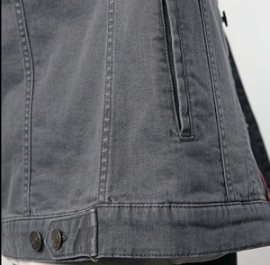 เสื้อแจ็กเก็ตยีนส์อบอุ่นสำหรับผู้ชายเสื้อโค้ทยีนส์แนวฮิปฮอปลำลองสำหรับผู้ชาย - Product Image 4