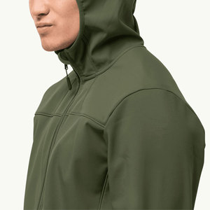 Veste Softshell à col montant de haute qualité pour hommes, tenue décontractée d'hiver à manches longues avec logo personnalisé, fabriqué à l'usine au meilleur prix - Product Image 3