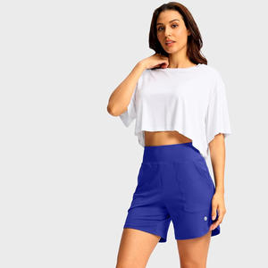 Pantalones cortos de golf para mujer con logotipo personalizado, tejido elástico transpirable con diseño impreso para ropa de equipo, marca de regalo al por menor - Product Image 6