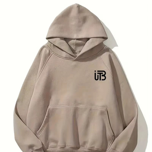 Sudadera con capucha de lana de gran tamaño de alta calidad para hombre, sudadera básica de algodón con logotipo personalizado para invierno - Product Image 1