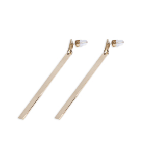 CUCOCUCA YXQ E92 Orecchini pendenti in acciaio inossidabile dorato, eleganti e lucenti, dal design raffinato, adatti per feste/eventi. - Product Image 2