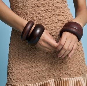 Lightweight Solid Wood Waterproof Bangles Handmade Jewelry Traditional Women Fashion <b>Bracelet</b> with Fine Polish and Custom Colors - Product Image 2