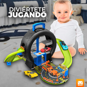 Coches de Pista de Carreras de Juguete para Niños, Portátiles - Colores Surtidos - Product Image 4
