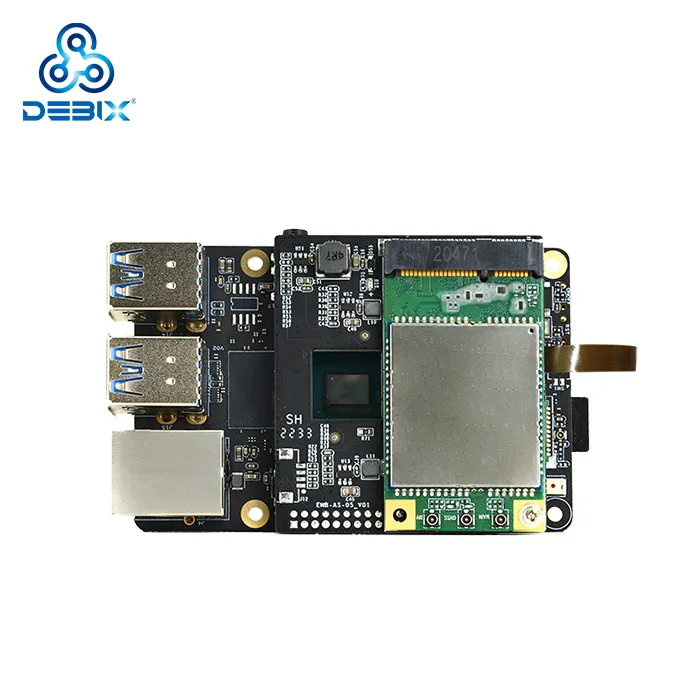 DEBIX-Erweiterungskaart unterstützt 4G-Modulentwicklungskalien-Kits SIM-Mini-PCIe-Slot Add-on-Board für DEBIX Modell A/B