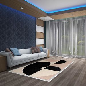 Qualité supérieure Élégant Luxueux Motif Abstrait Brodé Laine Bambou Soie Tufté À La Main Porte Tapis Ensembles Luxueux - Product Image 5