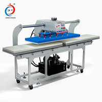 Presse à chaud hydraulique pneumatique double station haute efficacité pour sublimation et transfert de logo sur vêtements