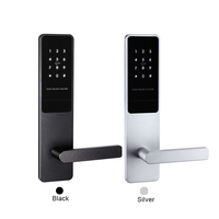 Système de serrure de porte intelligente haut de gamme sans clé, contrôlé par l'application TThotel, avec carte-clé numérique, mot de passe, Wi-Fi/Cloud, pour porte en bois