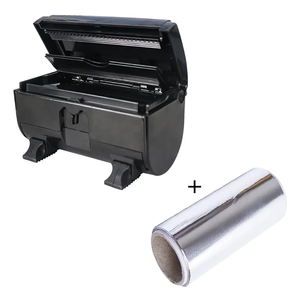 Distributeur de rouleaux de papier aluminium portable de marque OEM pour salon de coiffure et barbier, coupe-rouleau de papier aluminium pliable pour salon de coiffure - Product Image 4