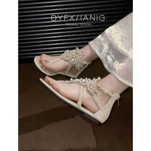 Swimming Comfortable Soft Cushioned Sole Women's Flat <b>Pool</b> Beach <b>Slides</b> Quick Dry Non Slip Summer Sandals for Seaside Shoes - Product Image 4