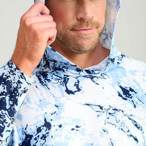 Camisas de Pesca de Manga Larga para Hombre, Impresión por Transferencia de Calor, Transpirables, con Capucha Delantera, Protección Solar, Secado Rápido, Poliéster/Algodón - Product Image 4