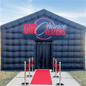 Luz de discoteca negra de grado comercial, tienda de club nocturno móvil, cubo inflable para fiesta, club nocturno inflable interior para fiesta - Product Image 2